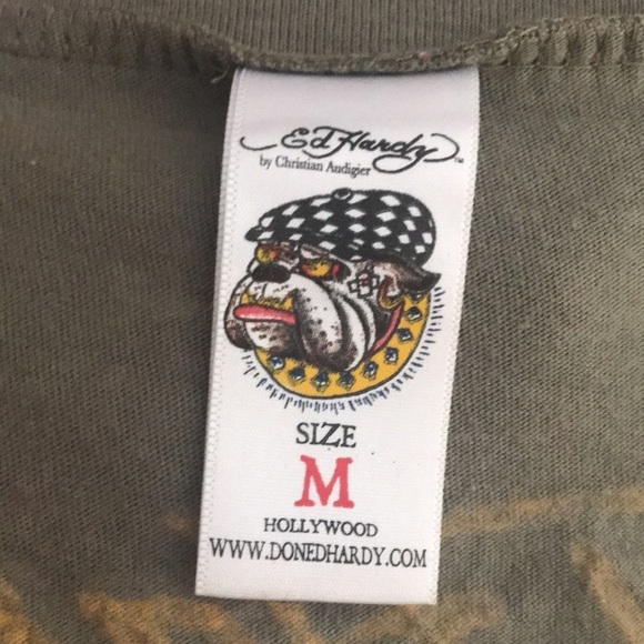 Ed Hardy vintage tee bling American gangsta eagle skull cards M Christian … - Picture 16 of 16